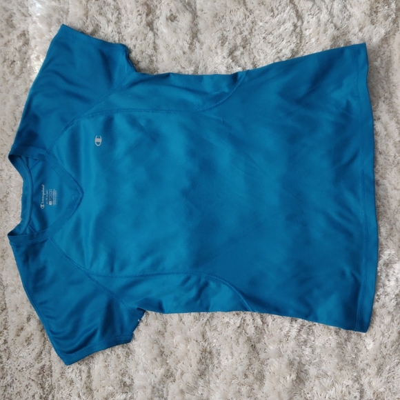 Champion Tops - VGUC Teal Champion double dry v-neck